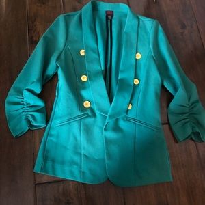 Bebe Green Jacket/ Blazer size XS